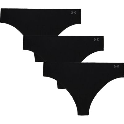UA PURE STRETCH NO SHOW THONG -SOLID 3PK UA PURE STRETCH NO SHOW THONG -SOLID 3PK