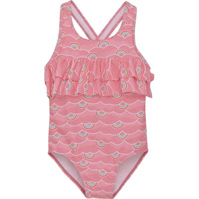 Swimsuit W. frills, AOP