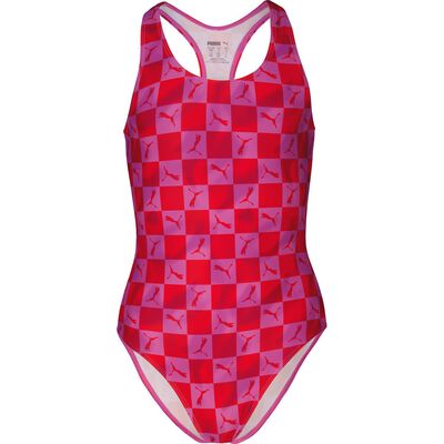 Swim Girls Printed Cat Swimsui