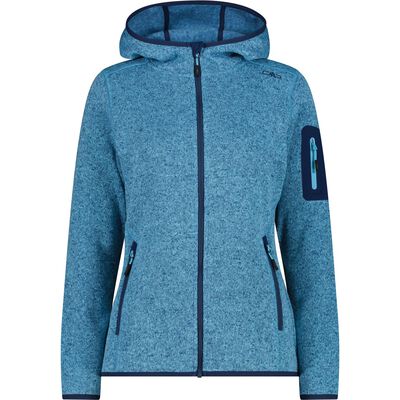 Knitted Melange Hoody Woman 3H19826