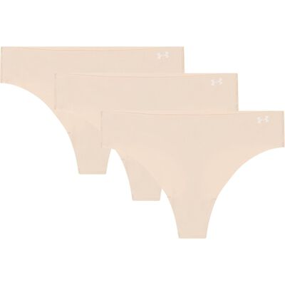 UA PURE STRETCH NO SHOW THONG -SOLID 3PK UA PURE STRETCH NO SHOW THONG -SOLID 3PK