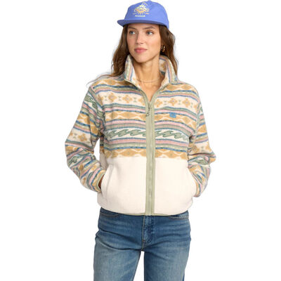 Rock Jetty Mock Neck Zip Flc