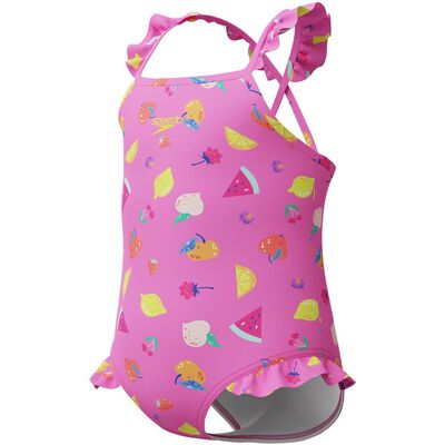 Print Frill Thinstrap Swimsuit