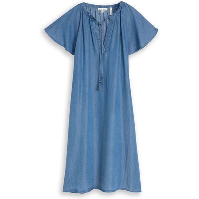 1051249 Dress feminine denim look