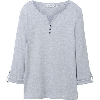 1024036 T-Shirt striped henley