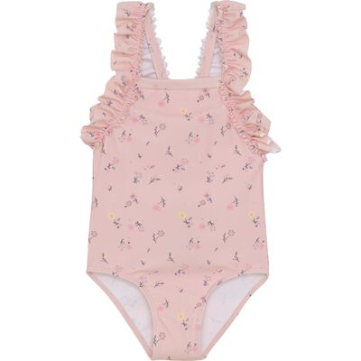 Swimsuit W. Frills, AOP