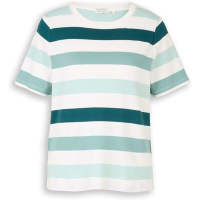 1050426 T-Shirt boxy crew neck wiht print