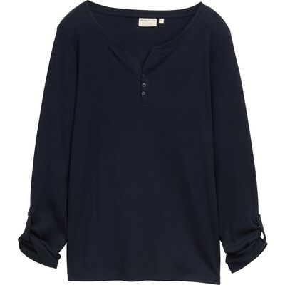 1024036 T-Shirt striped henley