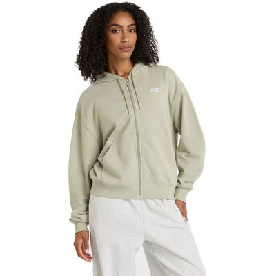 W New Balance French Terry Full Zip Hoodie