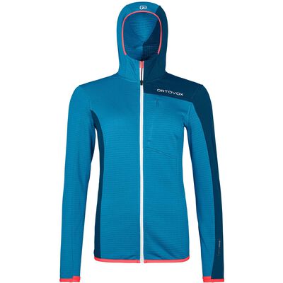FLEECE LIGHT GRID HOODED JKT W