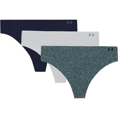 UA PURE STR NS THONG-PRINT 3PK