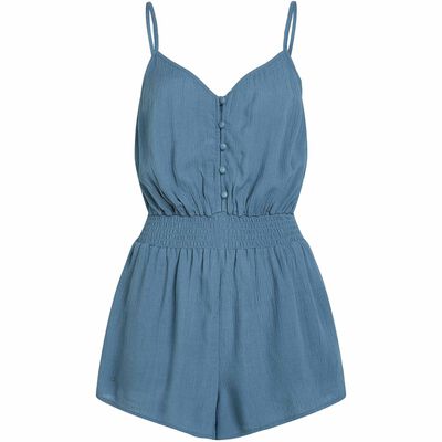 THIN STRAP BUTTONED ROMPER