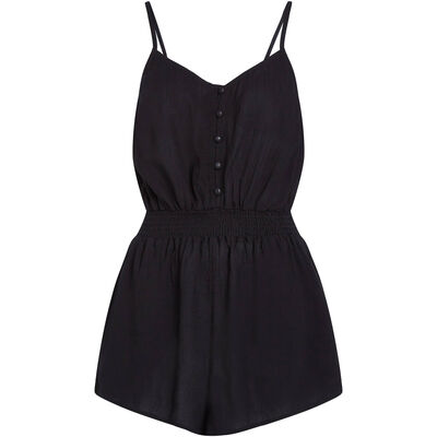 THIN STRAP BUTTONED ROMPER