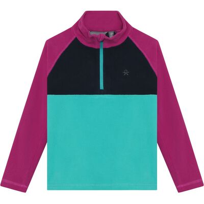 Fleece Pulli - Colorblock