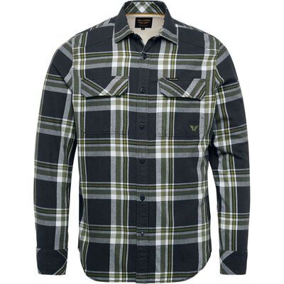 Long Sleeve Shirt Yarn Dyed Twill Check