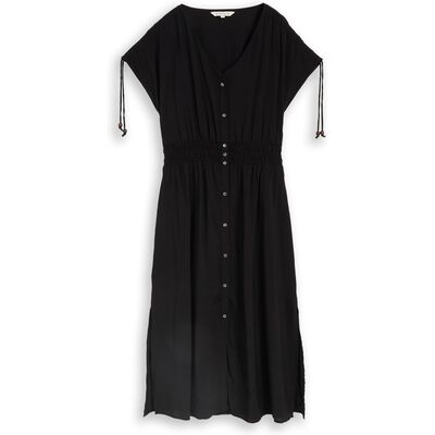 1051257 Dress with button placket