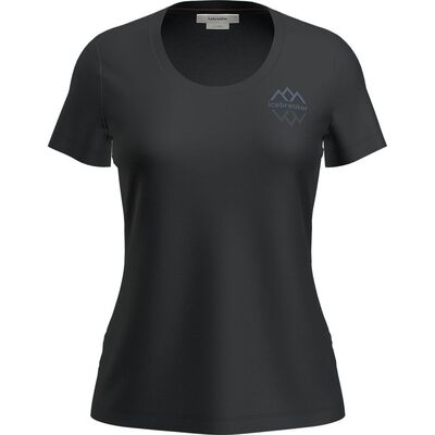 Women Merino 150 Tech Lite SS Scoop Tee Icebreaker Logo Reflections