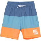 Swim Long Shorts, Colorblock Swim Long Shorts, Colorblock