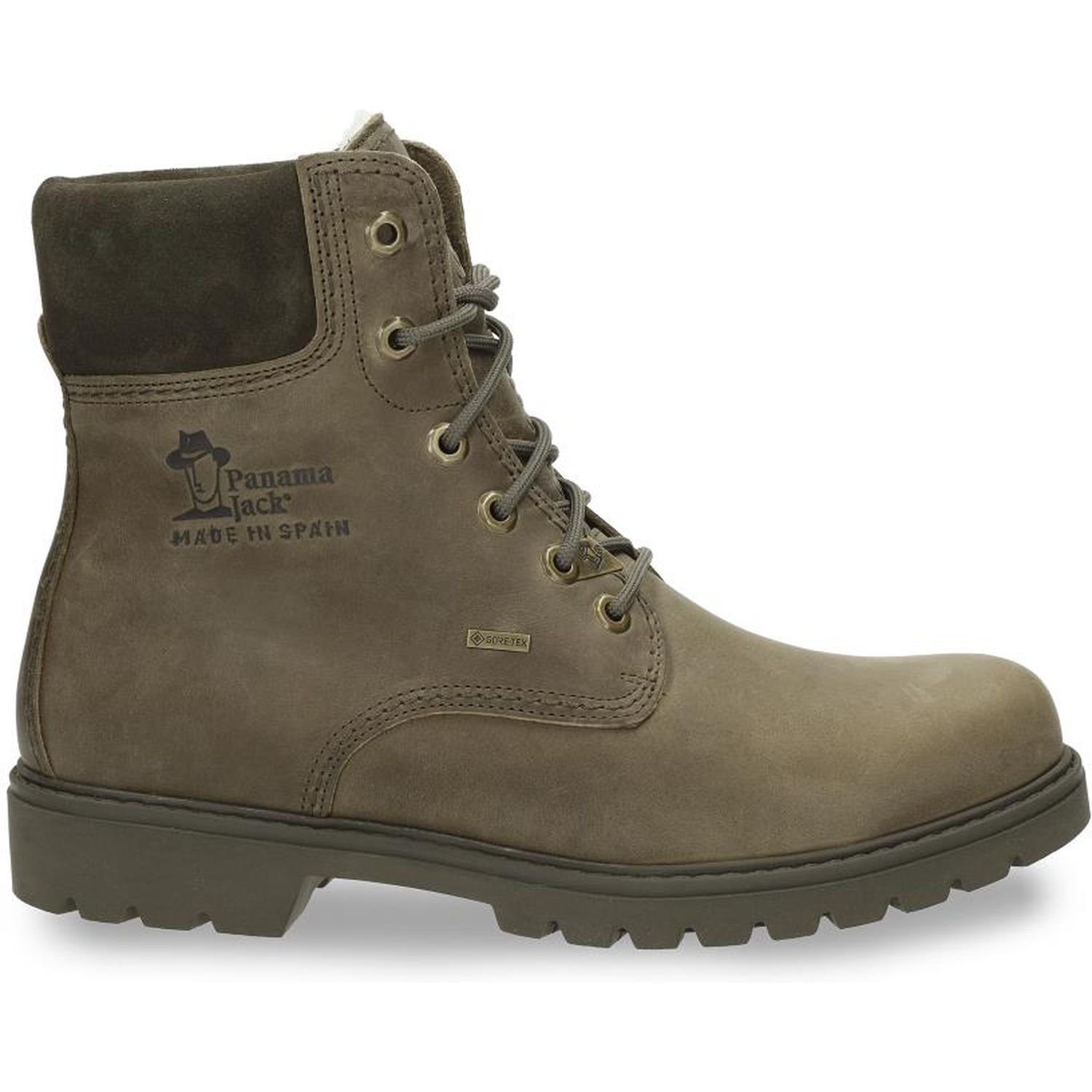 Panama Jack Damen Porty Combat Boot – Wasserdicht, Mit Absatz, Aus Spanien