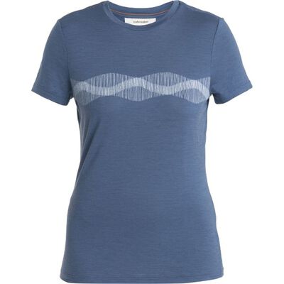 Women Merino 150 Tech Lite III SS Tee Mountain Lines