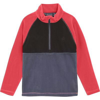 Fleece Pulli Colorblock
