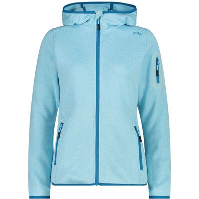Knitted Melange Hoody Woman 3H19826