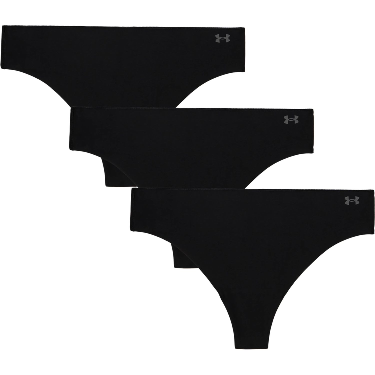 UA PURE STRETCH NO SHOW THONG -SOLID 3PK UA PURE STRETCH NO SHOW THONG -SOLID 3PK