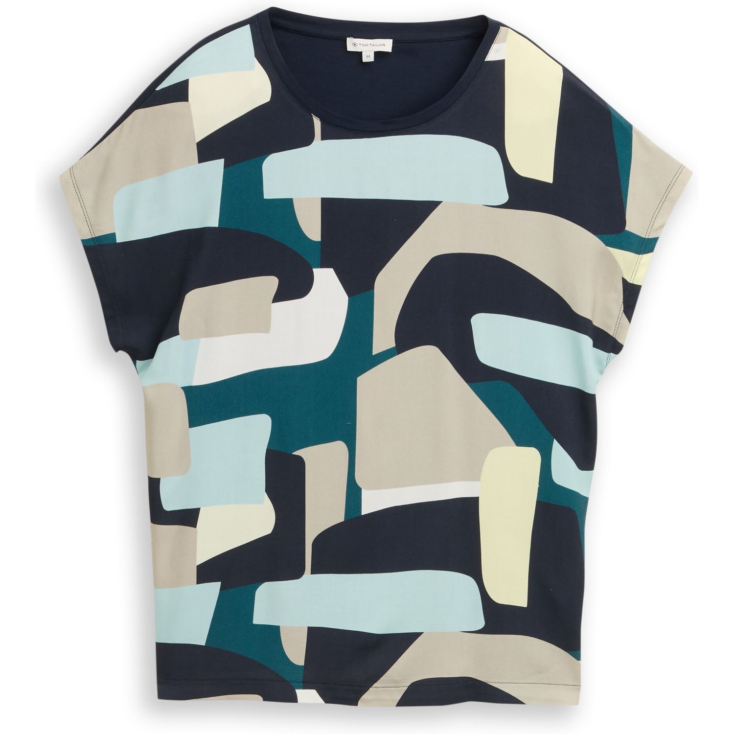 1050445 T-Shirt mix print crew neck