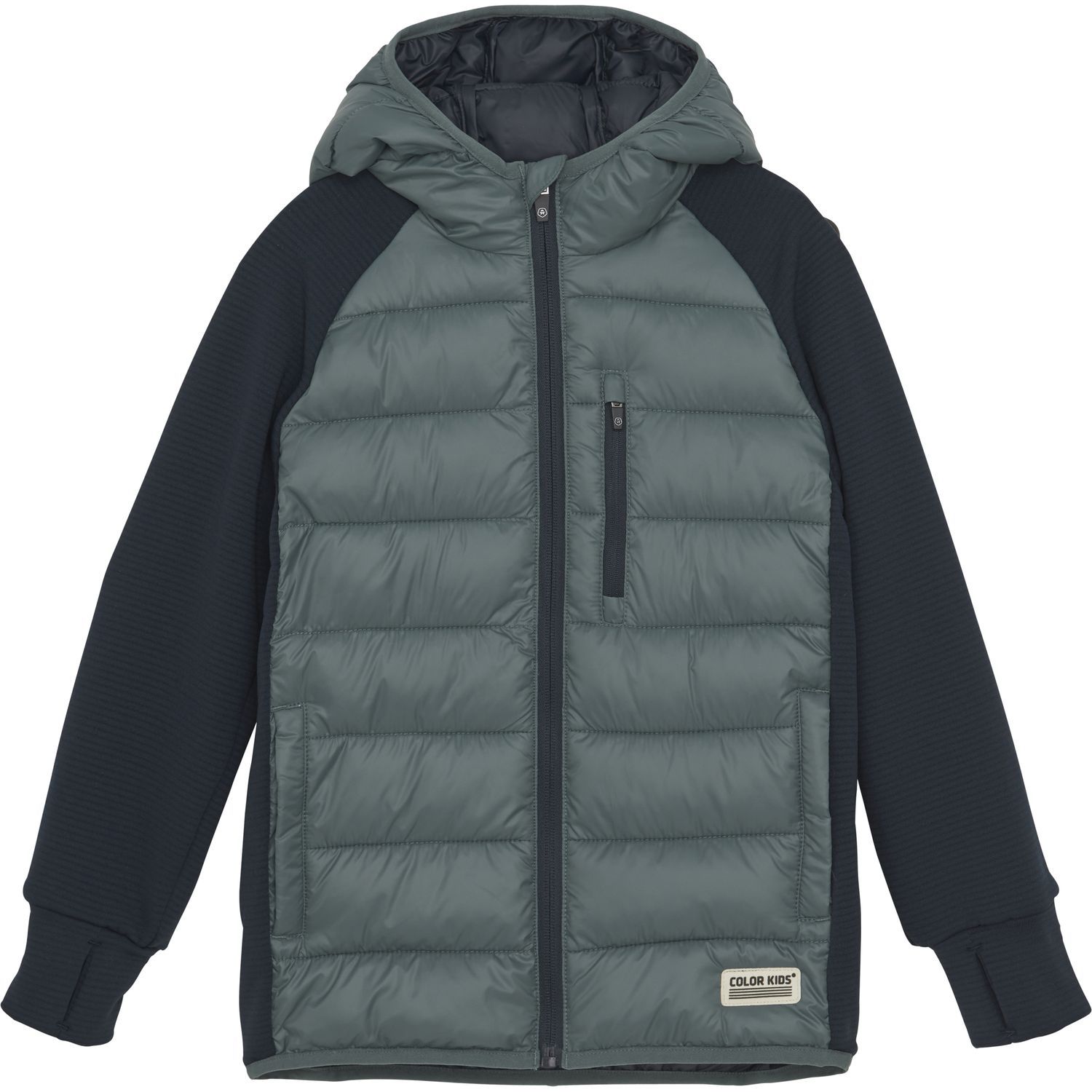 Hybrid Fleece Jacket W. Hood Hybrid Fleece Jacket W. Hood