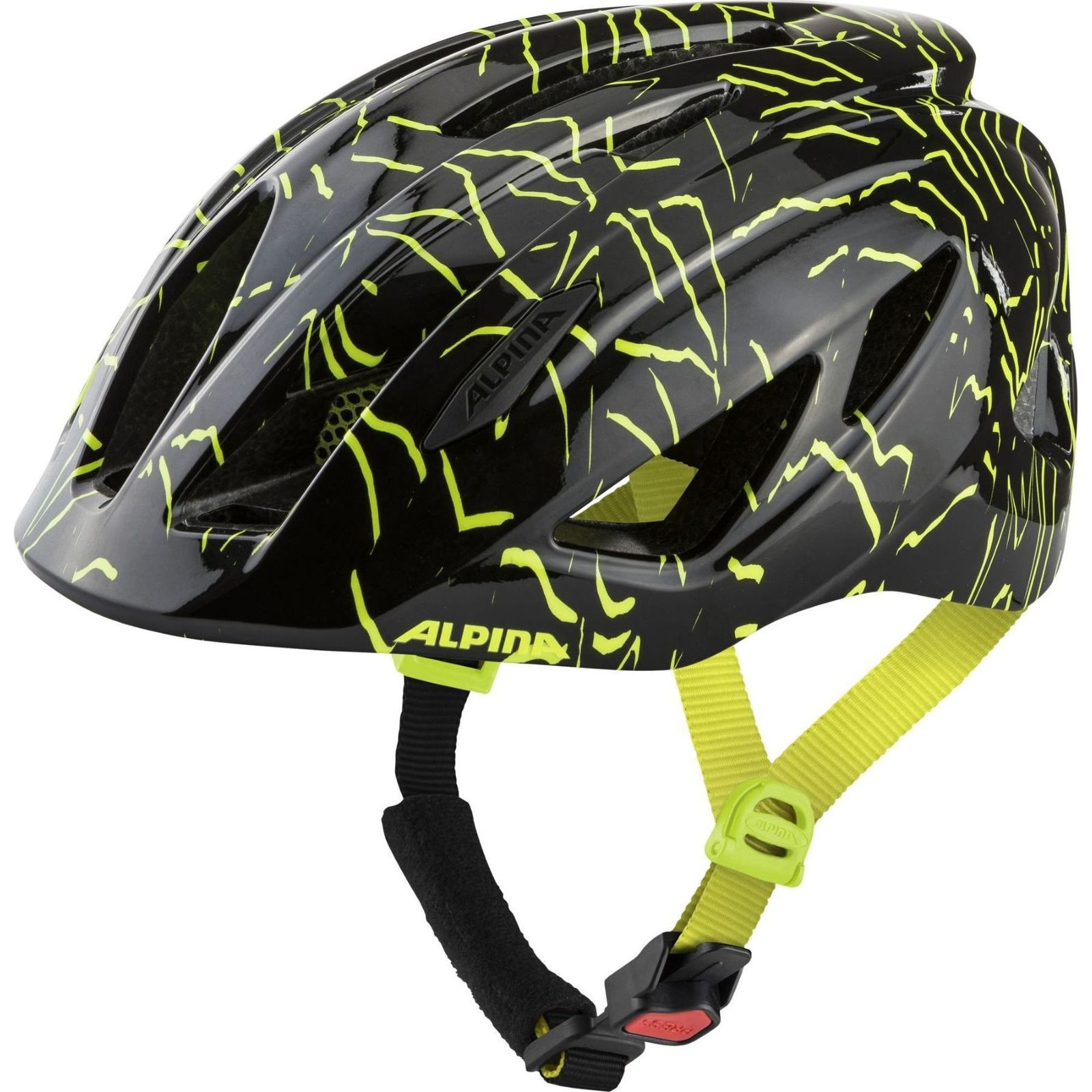 Casque Vélo Enfant Alpina PICO Flash 2024 - Turquoise Brillant - Taille 50-55 Cm - Coque 3-Shell