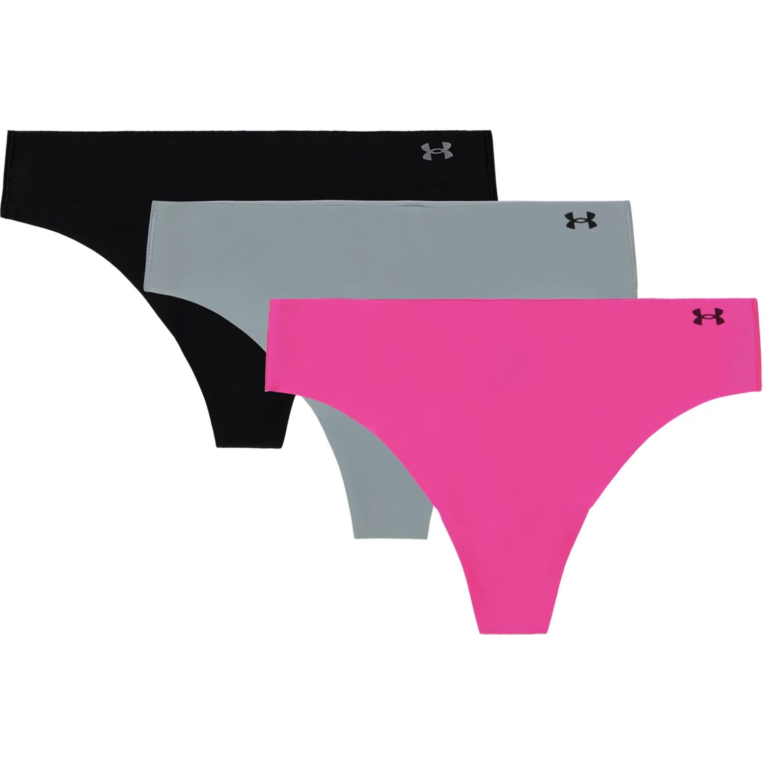 UA PURE STRETCH NO SHOW THONG -SOLID 3PK UA PURE STRETCH NO SHOW THONG -SOLID 3PK