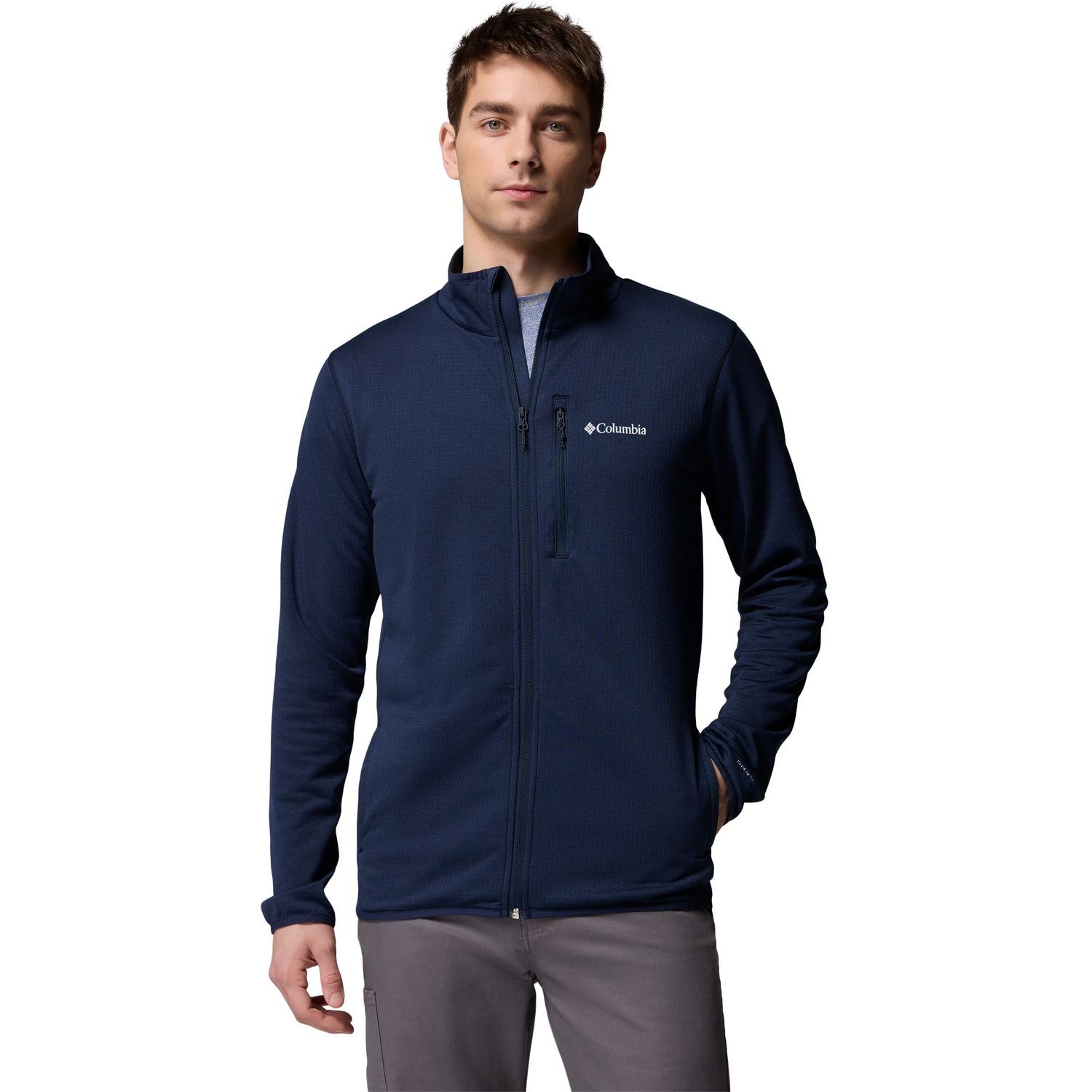 Essential Hike Grid Fleece Full Zip
