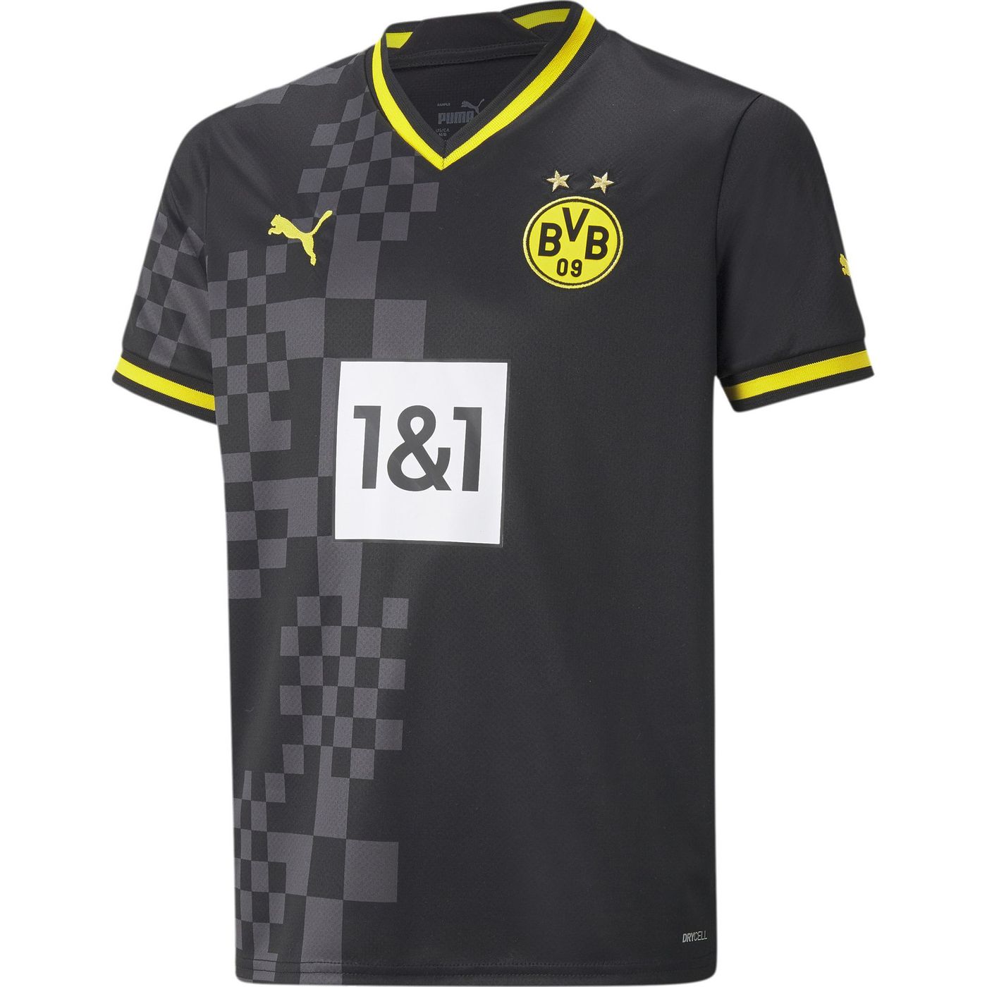 Borussia Dortmund 2022/23 BVB Away Kids Jersey Replica JR w/Sponsor Borussia Dortmund 2022/23 BVB Away Kids Jersey Replica JR w/Sponsor