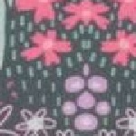 Bikini W. Contrast Straps AOP