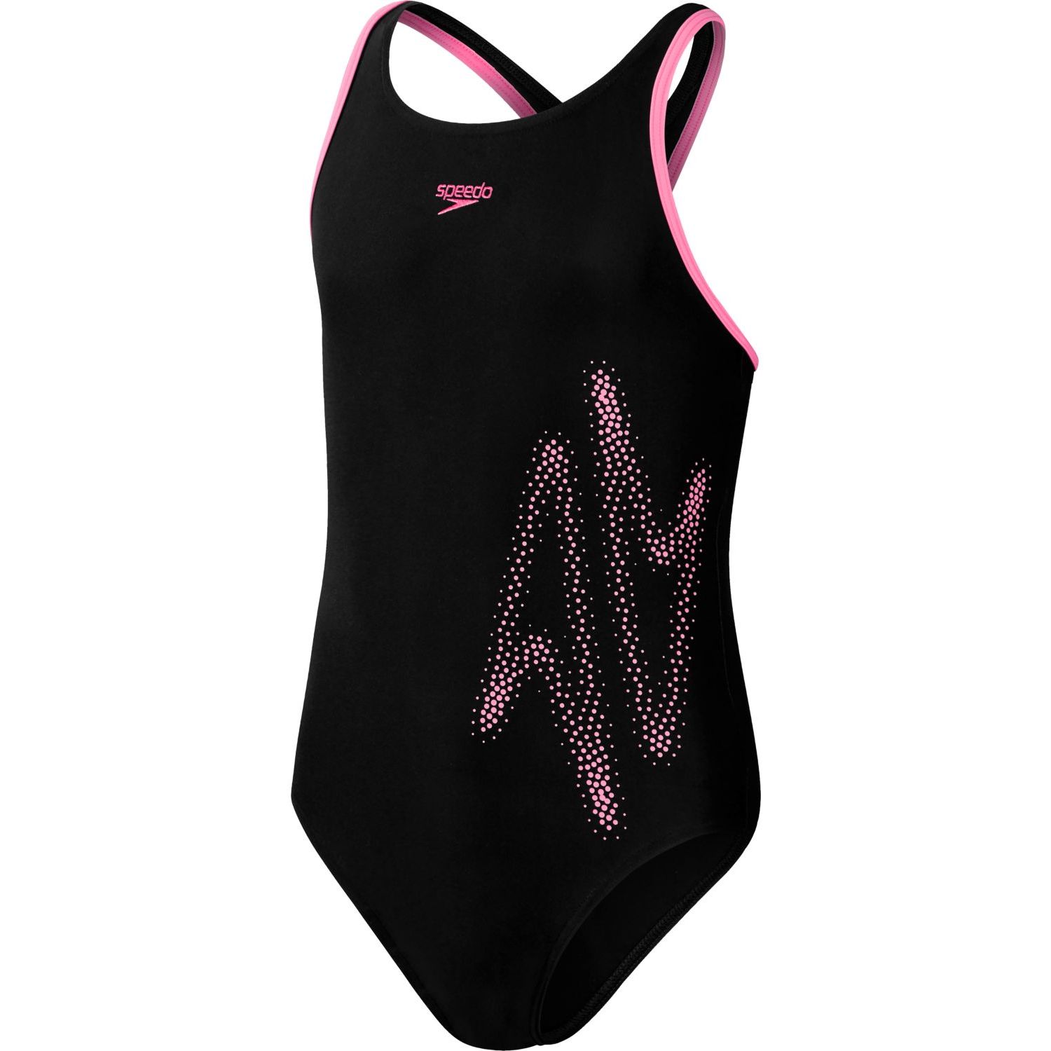 Speedo Boom Logo Placement Flyback Badeanzüge black/taffy pink jetzt