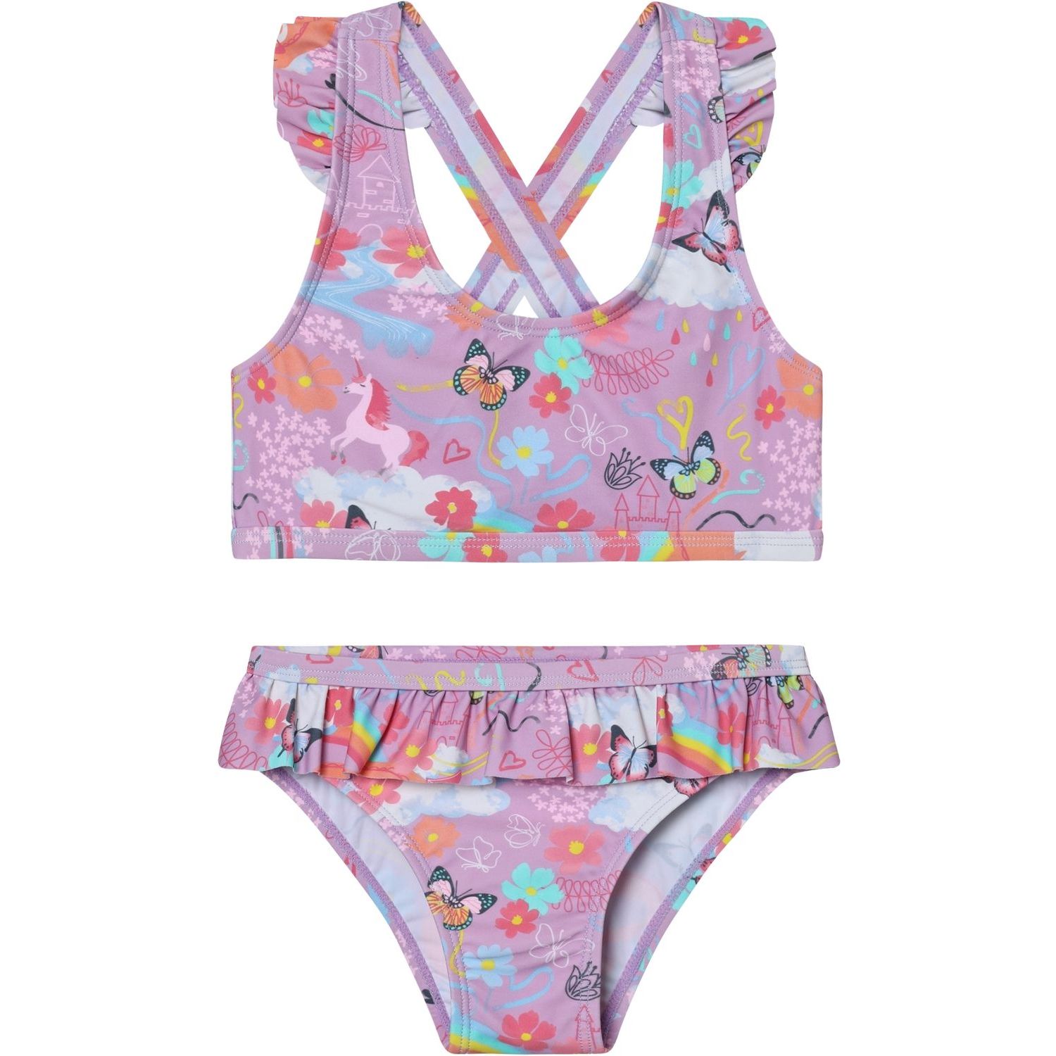 Bikini W. Short Skirt AOP