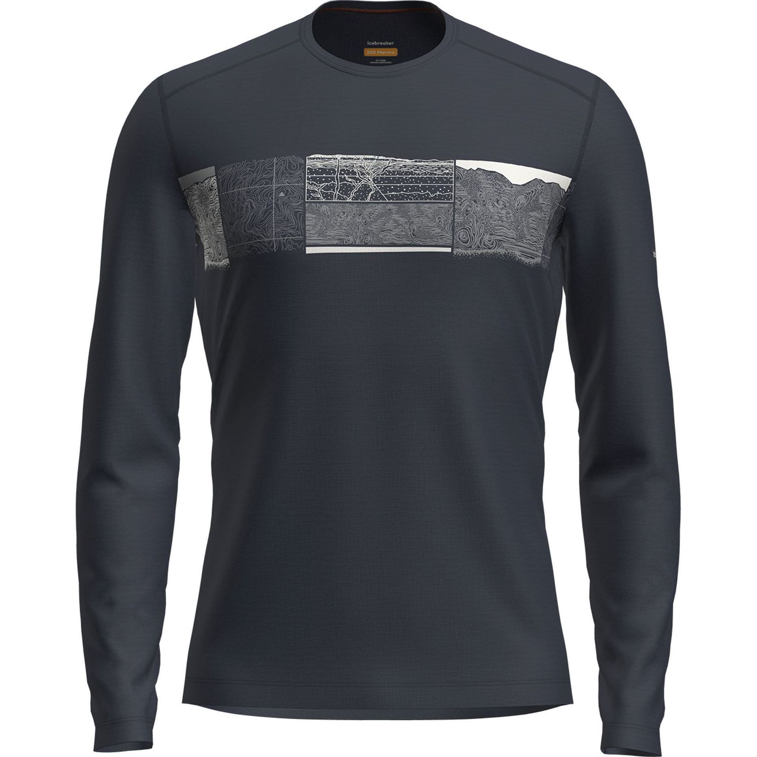 Men Mer 200 Oasis LS Crewe Elevation Lin Men Mer 200 Oasis LS Crewe Elevation Lin