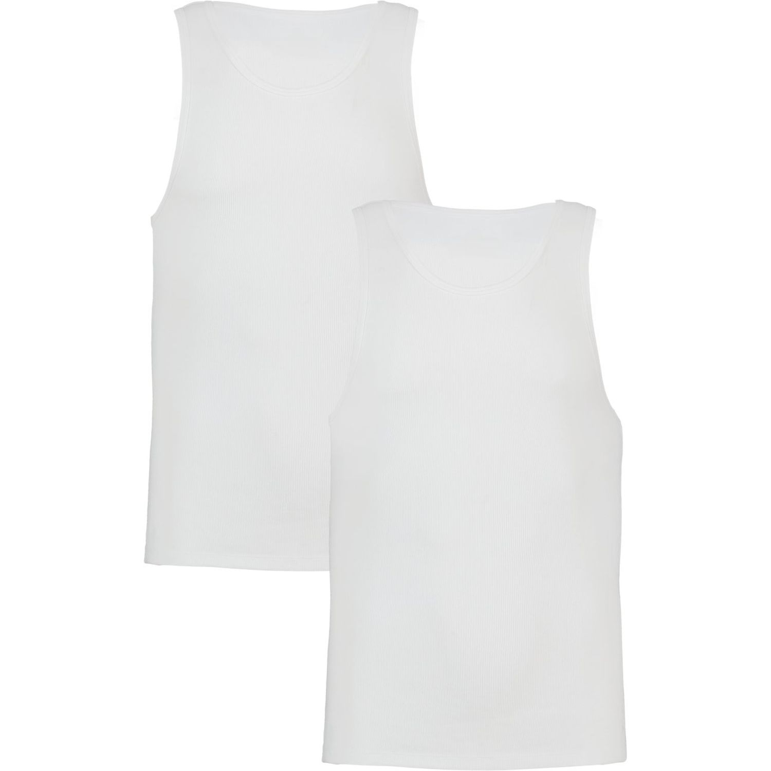 PERF COTTON TANK 2PK