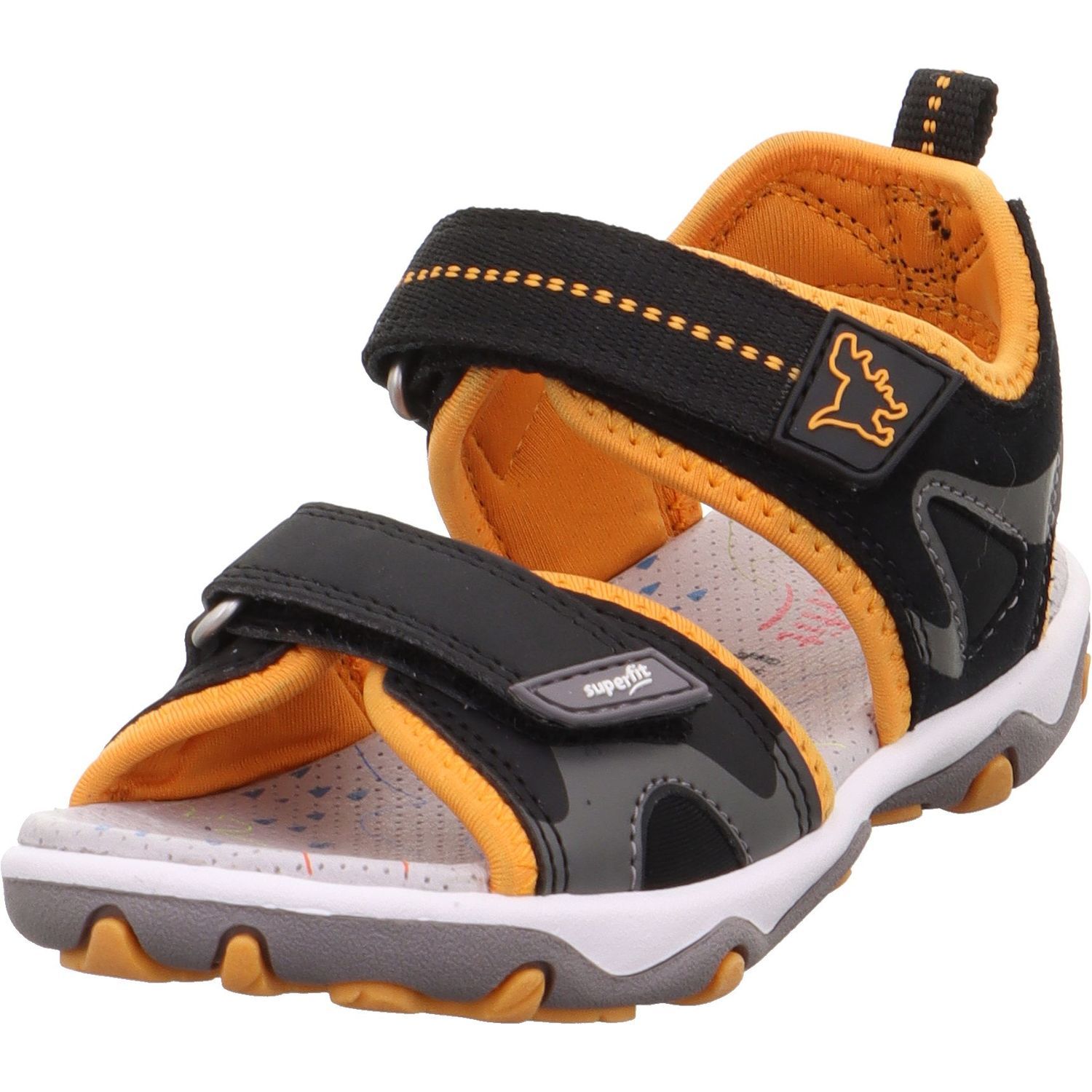 Superfit 1-009470 Riemchensandalen schwarz/orange jetzt bei Berger kaufen