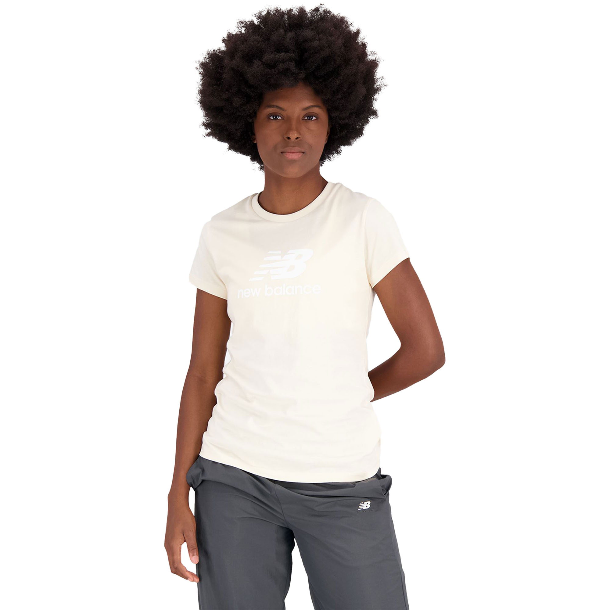 W Essentials Stacked Logo T-Shirt