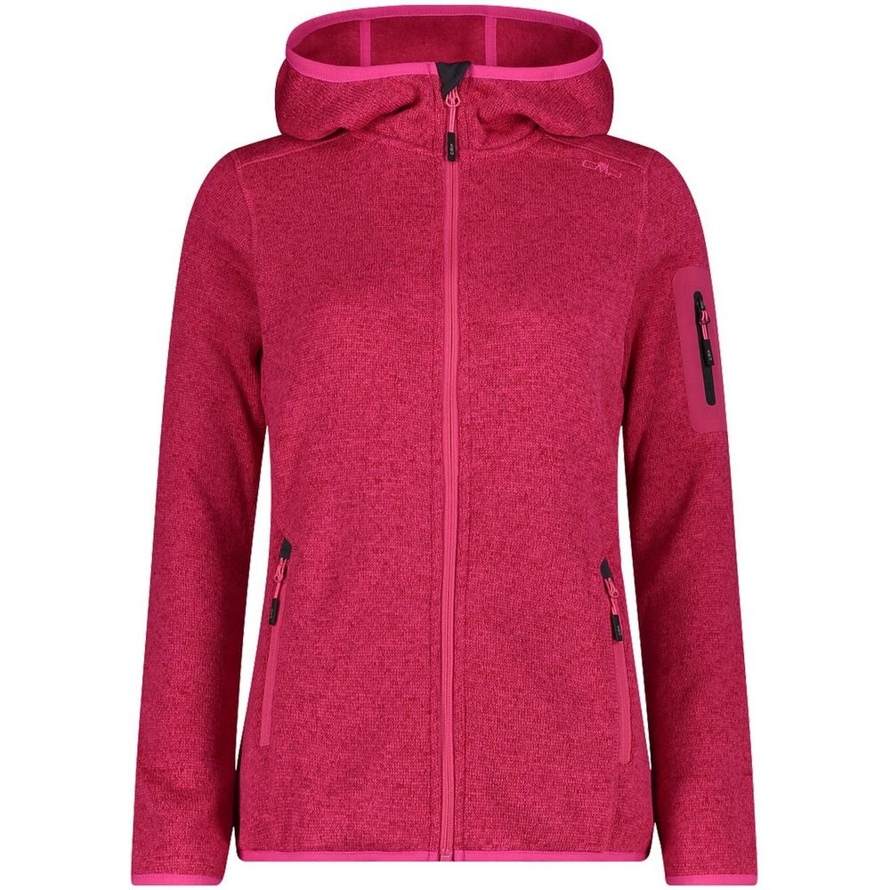 Knitted Melange Hoody Woman 3H19826 Knitted Melange Hoody Woman 3H19826