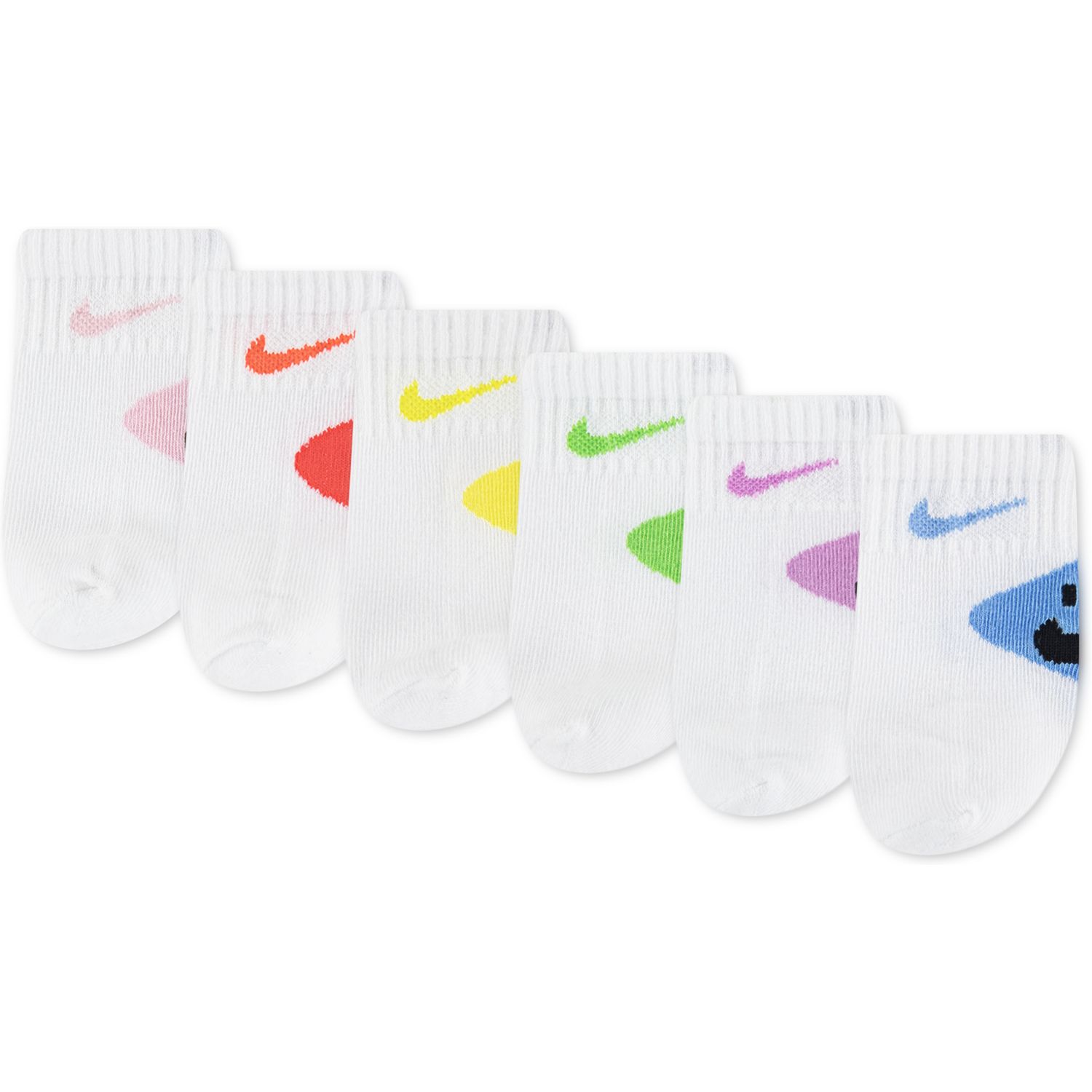 HNH INFANT 6PK NIKE SMILEY ANK