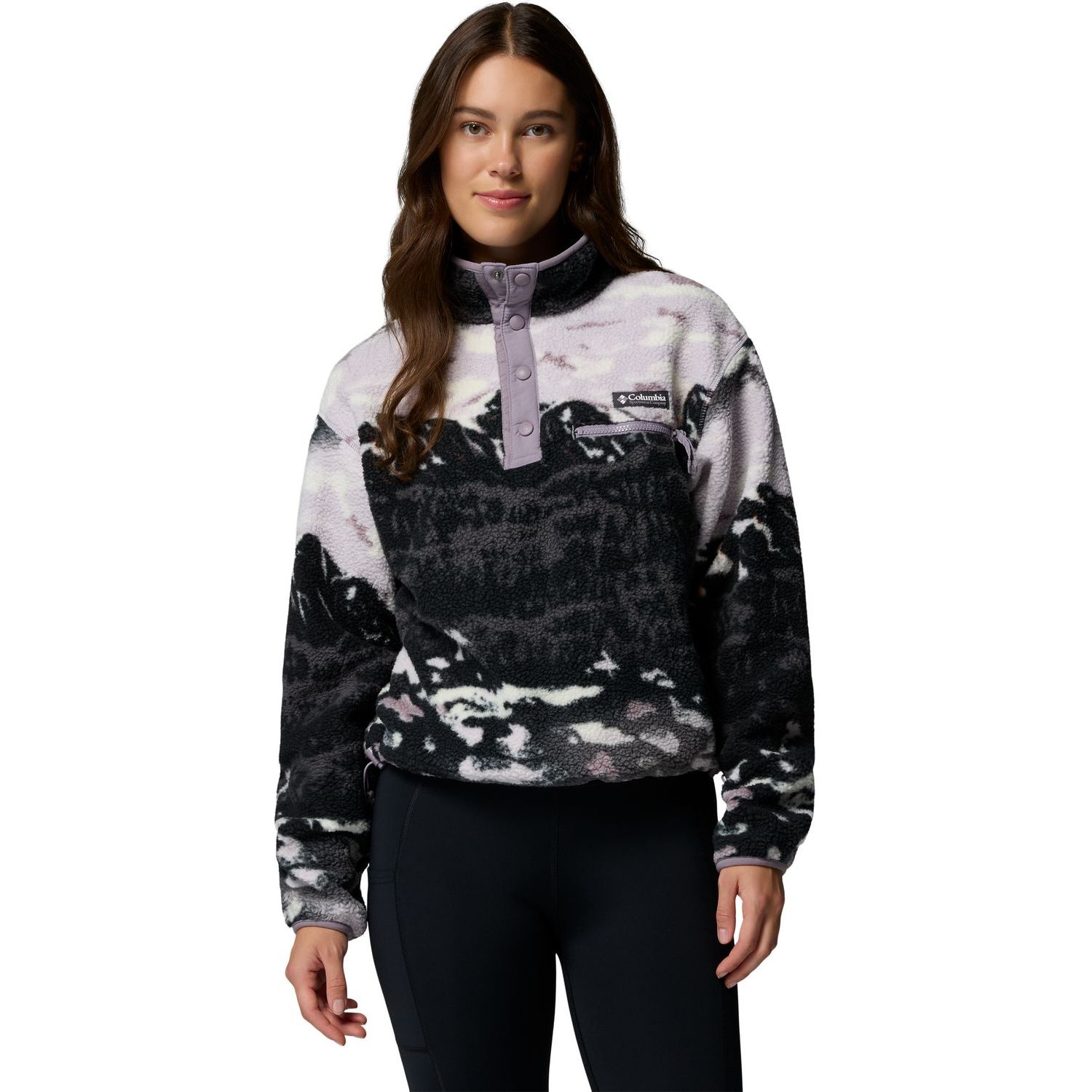 Helvetia II Printed Cropped half Snap Helvetia II Printed Cropped half Snap