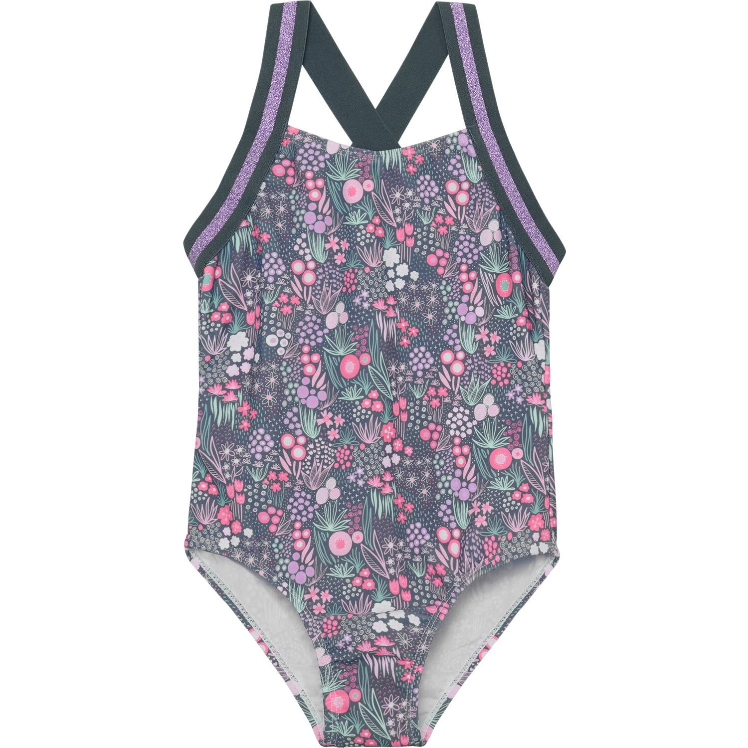 Swimsuit W. Elastic Straps AOP