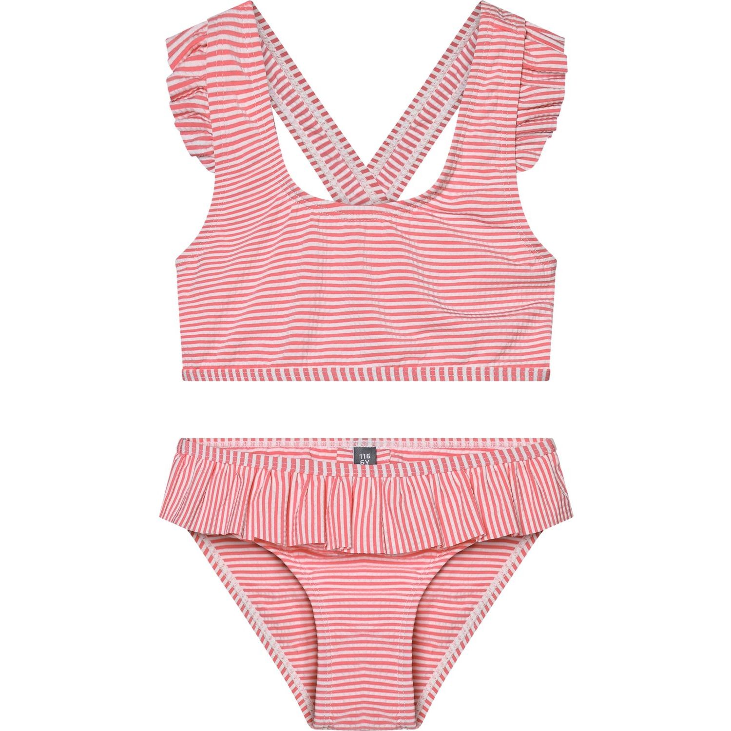 Bikini W. Skirt Seersucker