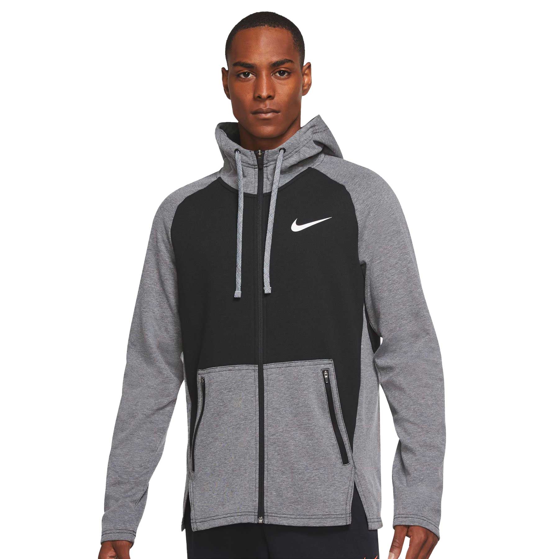 Nike Therma-FIT Mens Full-Zip Training Hoodie Sweatjacken  black/htr/black/white jetzt bei Berger kaufen