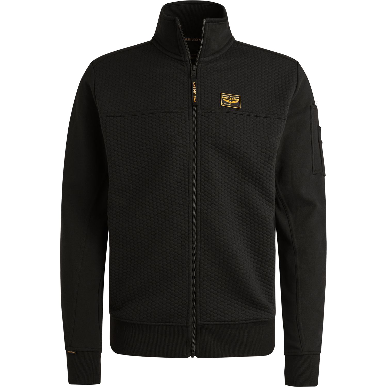 Zip jacket jacquard interlock