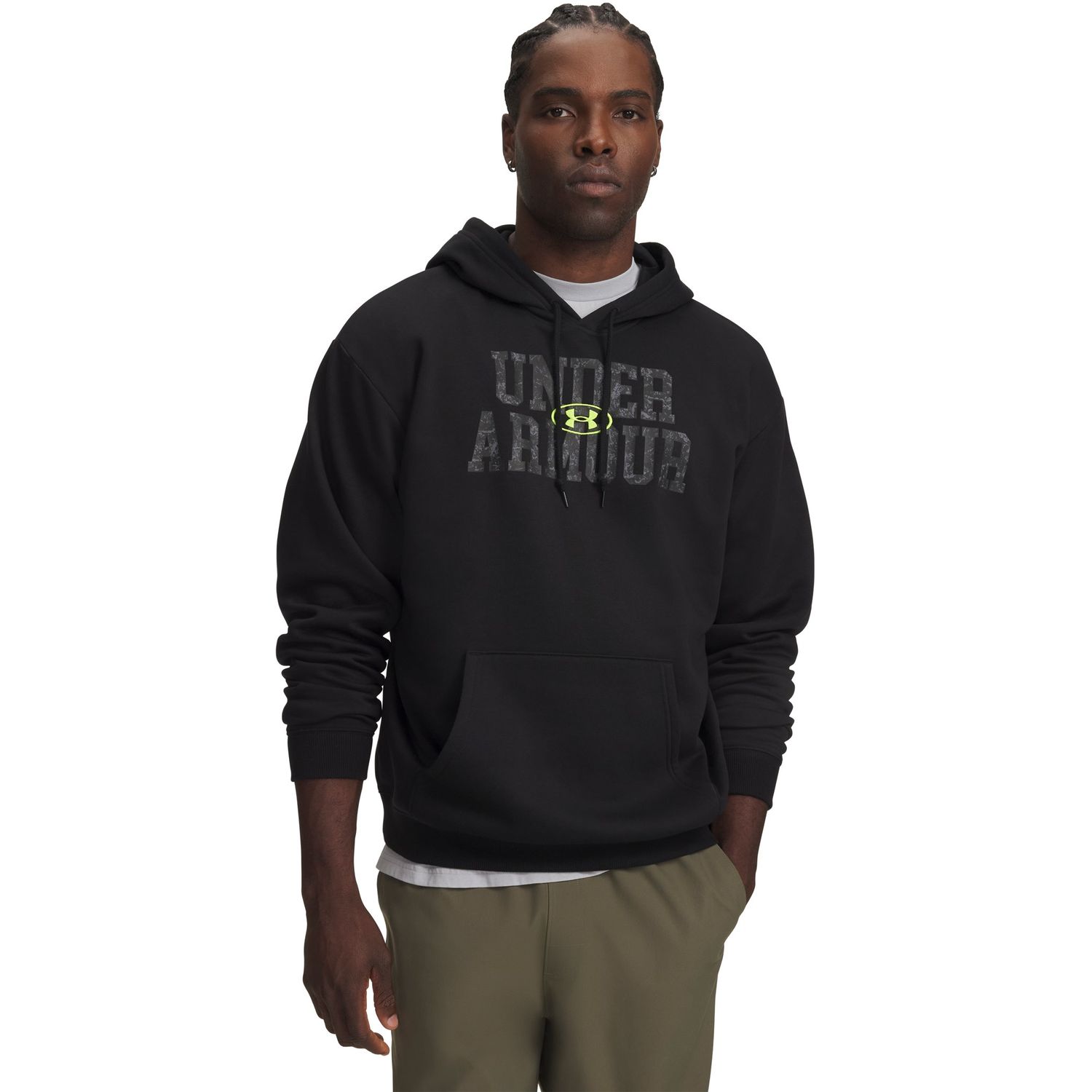 UA RIVAL FLC CAMO FILL HDY