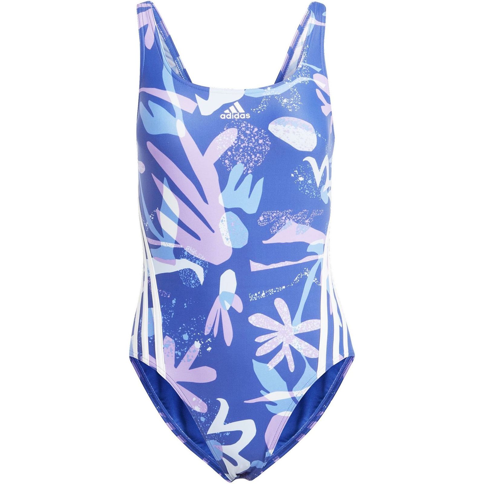 Floral 3-Stripes Swimsuit