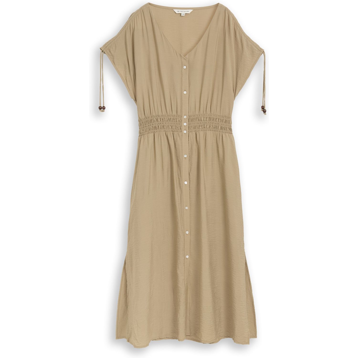 1051257 Dress with button placket